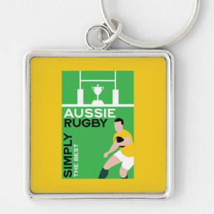 Porte-clés Joueur de rugby australien