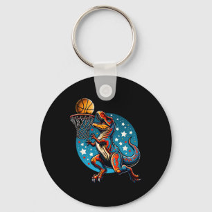 Porte-clés Joueur de sketll T-rex dinosaure 