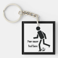 Joueur de soccer et balle cadeau personnalisé