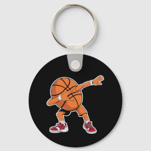 Porte-clés Joueur de sport drôle Balle de basketball Dabbing 