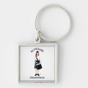 Porte-clés Joueur de tambour écossais - Kilt bleu