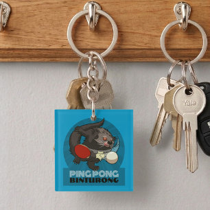 Porte-clés Joueur de Tennis de Table Binturong Ping Pong Exce
