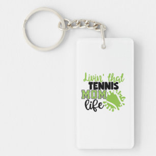 Porte-clés Joueur de tennis Vivre Cette Maman Tennis Vie