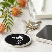 Porte-clés Joueur de trompette Kokopelli Petroglyphe (Côté)