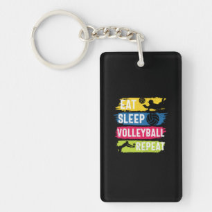 Porte-clés Joueur de Volleyball   Manger Dormir Volleyball Ré