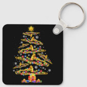 Porte-clés Joueur Trombone Noël Arbre Jazz Musique Lov (Dos)