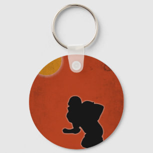 Porte-clés Joueur vintage Américain De Football Cadeau Pour F