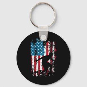 Porte-clés Joueur vintage - Jeu de Bowling de pelouse Ll Fan