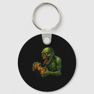 Porte-clés Joueur zombie humour horreur jeu Halloween