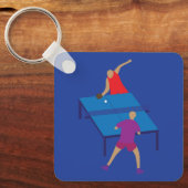 Porte-clés Joueurs de tennis de table (Recto)
