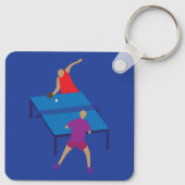 Porte-clés Joueurs de tennis de table (Dos)