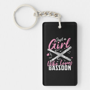 Porte-clés Joueuse Bassoon Hommes Orchestre Bassoniste Reed