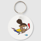 Porte-clés Joueuse de hockey féminin (Verso)