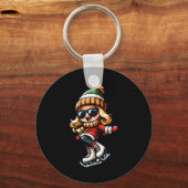 Porte-clés Joueuse de snowflake Sungles Snowboard (Recto)