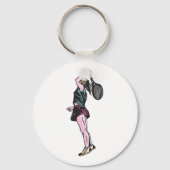 Porte-clés Joueuse de tennis. (Verso)