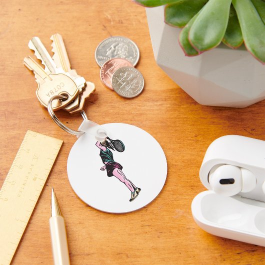 Porte-clés Joueuse de tennis.