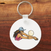Porte-clés Joueuse de volley-ball féminine (Recto)