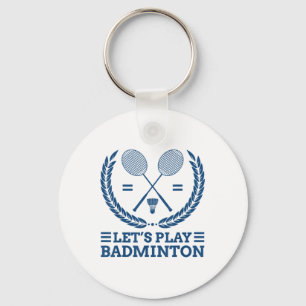 Porte-clés Jouons au badminton