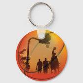 Porte-clés Jouons au basket-ball (Recto)