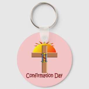 Porte-clés Jour catholique de confirmation pour des enfants