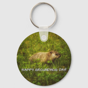Porte-clés Jour de Groundhog heureux ! porte - clé