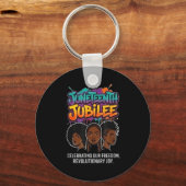 Porte-clés Jour de la liberté Juneteenth afro-américain (Recto)