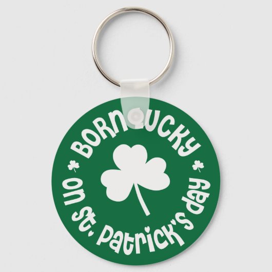 Porte-clés Jour de la Saint Patrick Anniversaire (Recto)