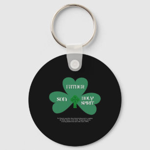 Porte-clés Jour de la Saint-Patrick chrétien Religieux Trinit