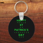 Porte-clés Jour de la Saint Patrick Fierté Sourde Langue des (Recto)