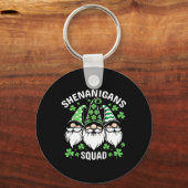 Porte-clés Jour de la Saint Patrick Gnomes Shenanigans Squad  (Recto)