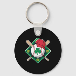 Porte-clés Jour de la Saint Patrick Shamrock Baseball Irlanda