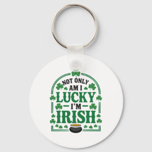 Porte-clés Jour de la Saint-Patrick Shamrock Irlandais Shenan