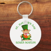 Porte-clés Jour de la Saint Patrick ~South Boston (Recto)