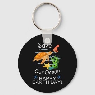 Porte-clés Jour de la Terre Chaque jour, devenez verts, sauvo