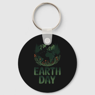 Porte-clés Jour de la terre mignon nature et planète pour tou