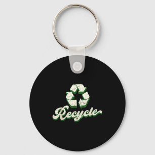 Porte-clés Jour de la terre recyclage recyclé vintage homme f