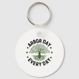 Porte-clés Jour de l'Arbor Quotidien Nature Amour Vintage Joy