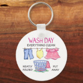 Porte-clés Jour de lavage (Recto)