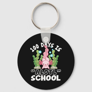 Porte-clés Jour De L'École 100 Jours Est Alotl École Axolotl