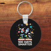 Porte-clés Jour De L'École 100 Jours Smarter Livres Space Lov (Recto)