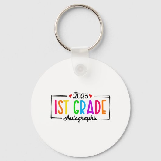 Porte-clés Jour De L'École 2023 Autographe 1ère Année (Recto)