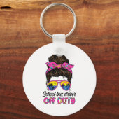 Porte-clés Jour De L'École Conducteur De Bus Hors Service Mes (Recto)