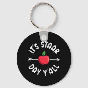Porte-clés Jour de l'étoile Yall Texas Jour de l'épreuve