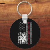 Porte-clés Jour de l'indépendance du drapeau américain parame (Recto)