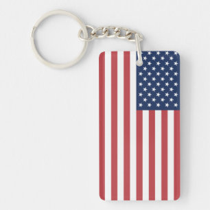 Porte-clés Jour de l'Indépendance du drapeau des États-Unis