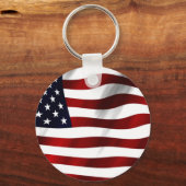 Porte-clés Jour de l'indépendance patriotique du drapeau amér (Verso)