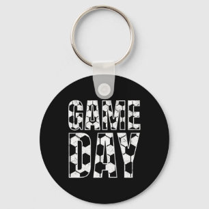 Porte-clés Jour de match de football Vie de mère de football 