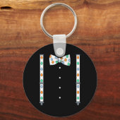 Porte-clés Jour De Pâques Oeufs Suspendants Et Bow Cravate Fu (Recto)