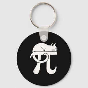 Porte-clés Jour de Pi Mathématiques Chat Nerd Comédie Enseign