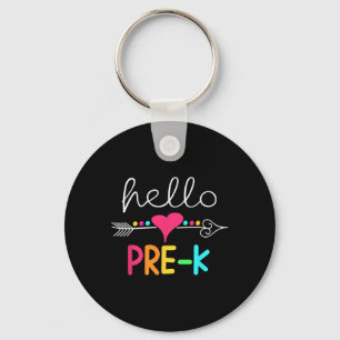 Porte-clés Jour De Pré K Bonjour Retour À L'École Enseignant